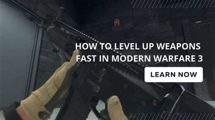 how to level up weapons fast in warzone