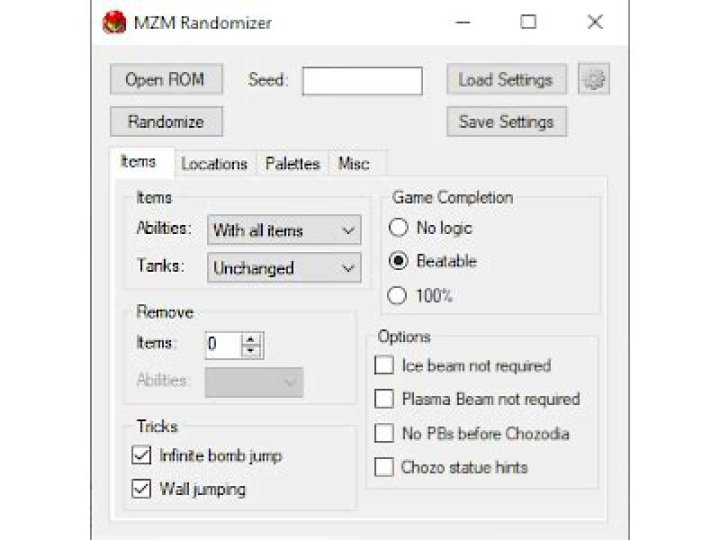 MZM Randomizer GBA - (Hack Utilities)