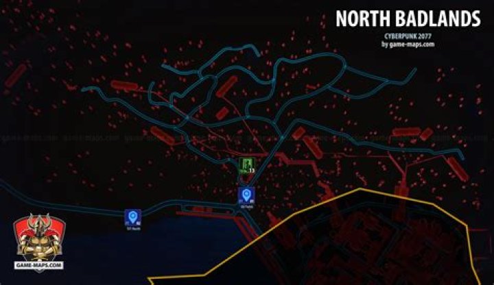 North Badlands Map - Badlands