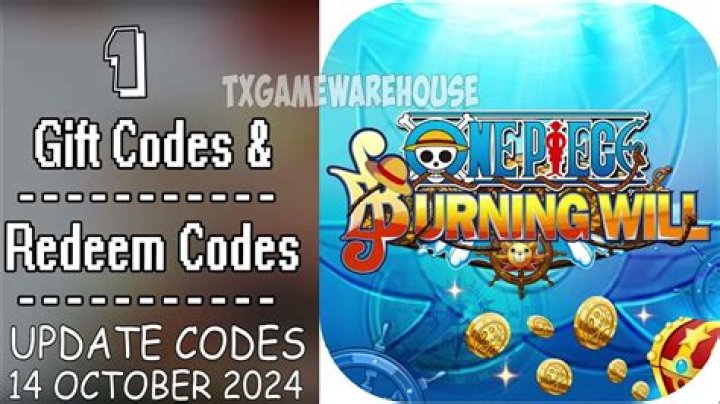 ONE PIECE Burning Will Redeem Codes (January 2024)