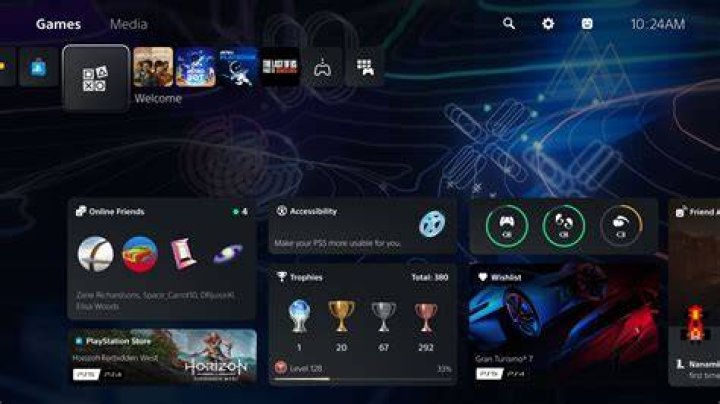 PS5 UI