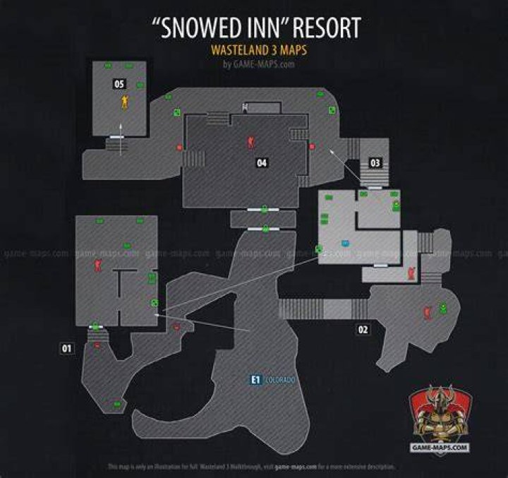 Snowed Inn Resort Map with Walkthrough